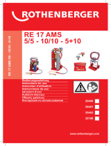 Rothenberger Three-gas welding system RE 17 AMS 5 + 10 Manual de usuario