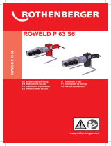 Rothenberger Socket welding device ROWELD P 63 S-6 Sword set Manual de usuario