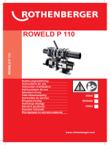 Rothenberger Plastic pipe welding machine ROWELD P110 Manual de usuario