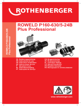 Rothenberger Kunststoffrohr-Stumpfschweißmaschine P 160B Manual de usuario