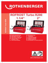 Rothenberger Pipe freezing system ROFROST TURBO R290 1.1/4" set Manual de usuario