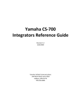 Yamaha CS-700 Guía del usuario