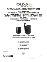 Ibiza Sound DRAAGBAAR STAND-ALONE PA SYSTEEM 8?/20CM MET USB/SD, 1 x VHF MICROFOON & BLUETOOTH (HYBRID8VHF-BT) El manual del propietario