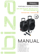 Ibiza Sound PORT12UHF-WH-MKII El manual del propietario
