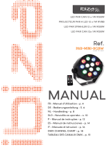Ibiza Light PAR-MINI-RGBW 15-1460 El manual del propietario