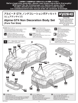 Kyosho No.39216Alpine GT4 Body Shell Manual de usuario