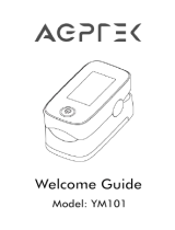 AGPtek YM101 Fingertip Pulse Oximeter El manual del propietario