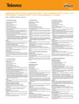 Televes DTKom broadband multiband amplifier Ficha de datos
