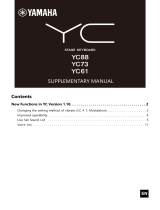 Yamaha YC61 Manual de usuario