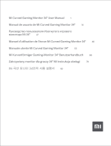 Xiaomi CURVED GAMING MONITOR 34 Manual de usuario