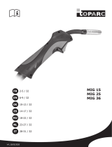GYS TOPARC MIG TORCH 250A - AIR - 4m - STEEL (Ø1.0mm-M6) El manual del propietario