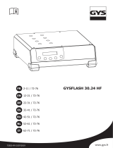 GYS GYSFLASH 30.24 HF (2.5M CABLES) El manual del propietario