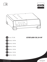GYS GYSFLASH 50-24 PRO (2.5m cables) El manual del propietario