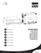 GYS GYSFLASH 101.12 CNT (2.5M CABLES) El manual del propietario
