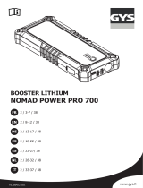 GYS BOOSTER LITHIUM NOMAD POWER PRO 700 El manual del propietario