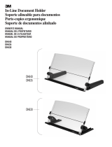 3M In-Line Document Holder, DH640 Manual de usuario