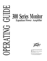 Peavey 300 Series Monitor Equalizer / Power Amplifier Manual de usuario