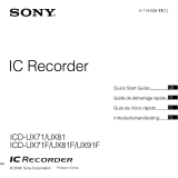 Sony ICD UX71 Manual de usuario