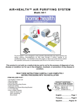 Air+Health Air+Health AH-1 Manual de usuario