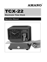 Amano TCX-22 El manual del propietario