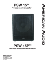 American Audio PSW 15 Manual de usuario