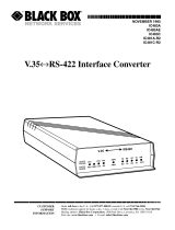 Black Box V.35RS-422 Manual de usuario
