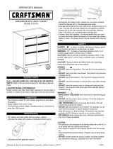 Craftsman 3-Drawer Manual de usuario