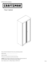 Craftsman 32" Wide Floor Cabinet - Red/Black Manual de usuario
