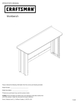 Craftsman 6' Workbench - Black Manual de usuario