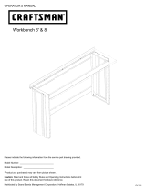 Craftsman 8' Workbench Frame - Red El manual del propietario