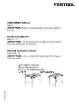 Festool MFT/KAPEX Manual de usuario