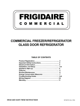Frigidaire GLASS DOOR REFRIGERATOR Manual de usuario