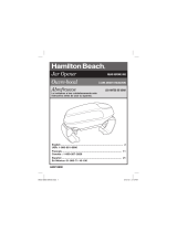 Hamilton Beach Jar Opener Manual de usuario
