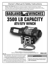 Badland 3500 lb. ATV/Utility Electric Winch with Automatic Load_Holding Brake El manual del propietario