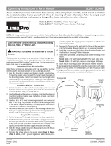 LumaPro 70 Watt High Pressure Sodium Patio Light 2LBL8 Manual de usuario