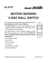 Heath Zenith Motion Sensing 3-Way Wall Switch SL-6107 Manual de usuario