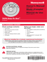 Honeywell Thermostat T87N Manual de usuario