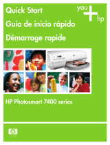 HP (Hewlett-Packard) Photosmart 7400 serie Manual de usuario