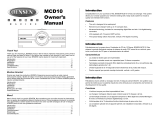 Audiovox MCD10 Manual de usuario