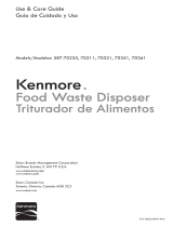 Kenmore 1/2 Horsepower Deluxe Disposer - Dark Gray El manual del propietario