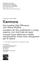 Kenmore 4.5 cu. ft. High-Efficiency Top-Load Washer w/ Express Cycle - White ENERGY STAR Guía de instalación
