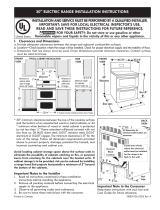 Kenmore 7.0 cu. ft. Double-Oven Electric Range w/ Convection - Stainless Steel Guía de instalación
