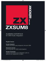 Kicker ZXSUM8 Manual de usuario
