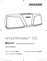 Kicker 2014 Amphitheater K3 (IK3BT) Wireless Desktop Audio System El manual del propietario