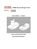 Kobe Range Hoods RA3836SQ Manual de usuario