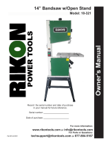 Rikon Power Tools Corp. Cordless Saw 10-321 Manual de usuario
