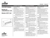 Leviton 3x8 CATV Module Manual de usuario