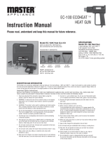 Master Appliance 100-K Manual de usuario