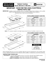 Maytag MEC5536BAW - 36 Inch Smoothtop Electric Cooktop Manual de usuario