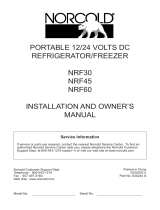 Norcold NRF60 Manual de usuario
